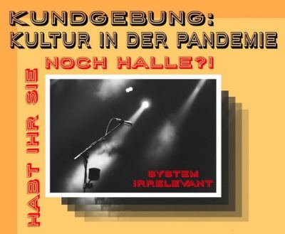 Flyer Kulturkundgebung