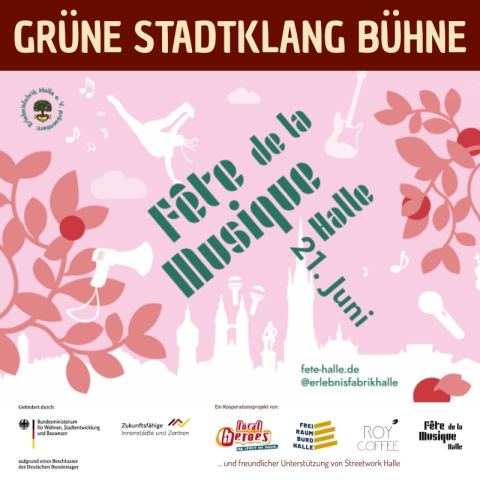 Fête de la Musique Grüne Stadtklang Bühne